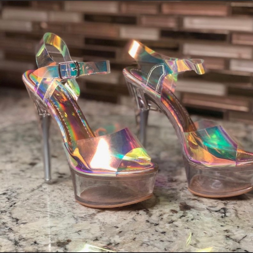 NEW!!! Pynk Shimmer Heels